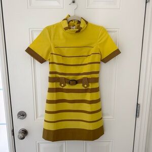 Vintage striped mod dress